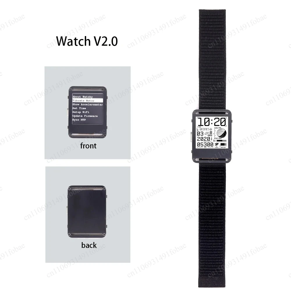 

V2.0 Open Source ESP32 E-Ink Watch Customizable DIY Maker Development Module
