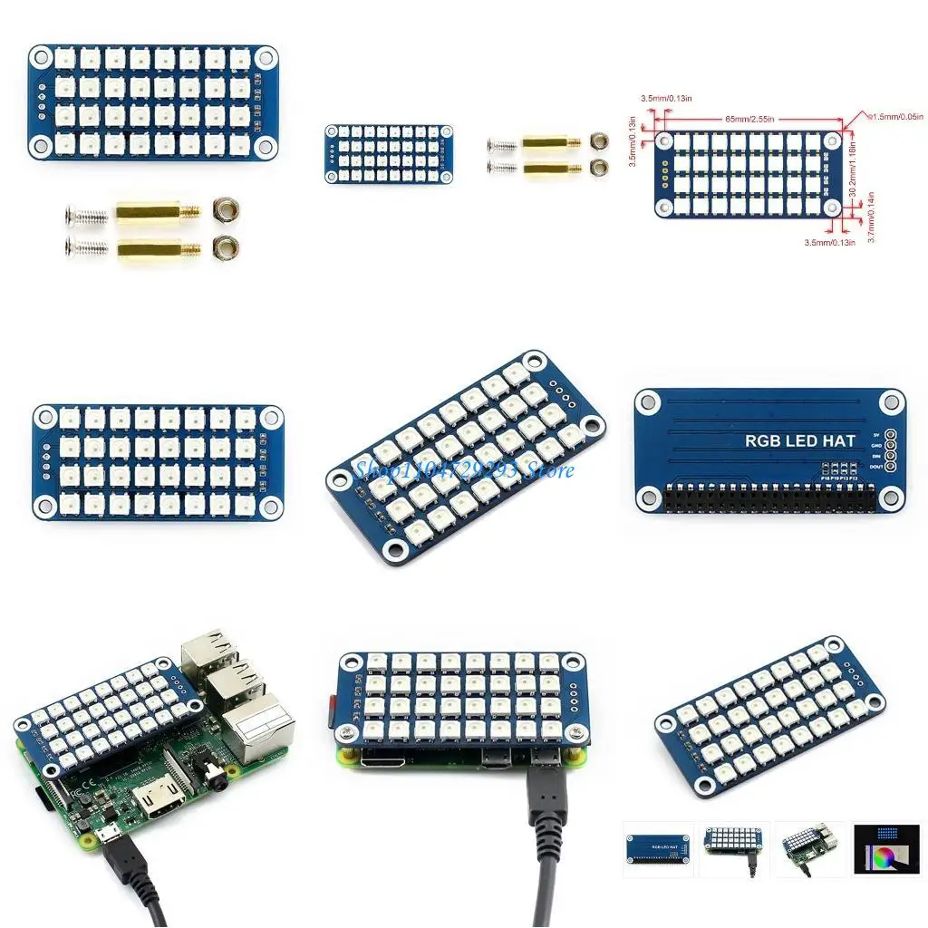 

Y2GD LED Expansion Board Module for RPi 5/4B/3B+ Programmable Lighting Control
