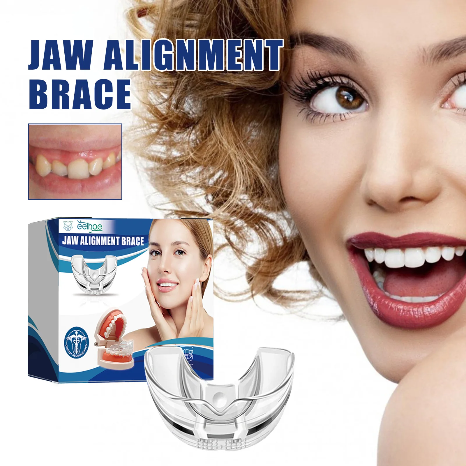 

Jaw Alignment Brace Straightener Retainer Trainer Dental Appliance Improve Breathing Mandibular Line Orthodontic Teeth Corrector
