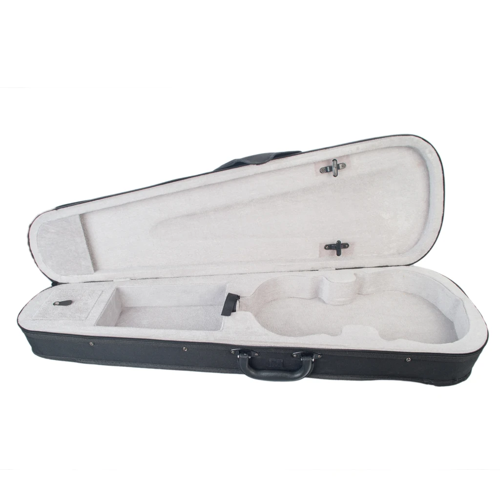 

Violin Case 3/4 Size Professional Triangular Shape Violin Hard Case -Silver Inside Violin Parts