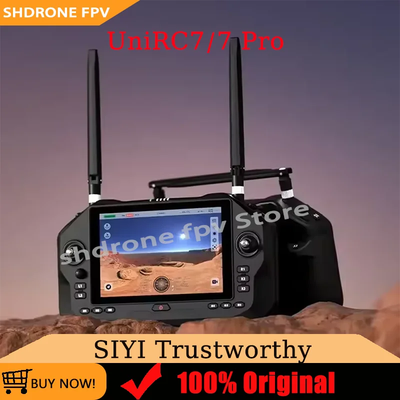 SlYl UniRC7/7 Pro Dual Frequency HandheldGround Station 7Inch 1080P 2.4/5GHz 40KM 11 Hours 8-Core CPU for UAV UGV USV Drones