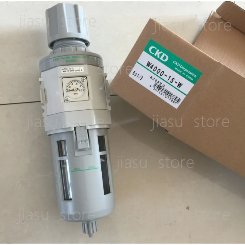 

New CKD Pneumatic Filter Regulator, W4000-15-W, W4000-15-W-F/F1, W4000-15-W-FYT8X1, Air Pressure Reducing Valve