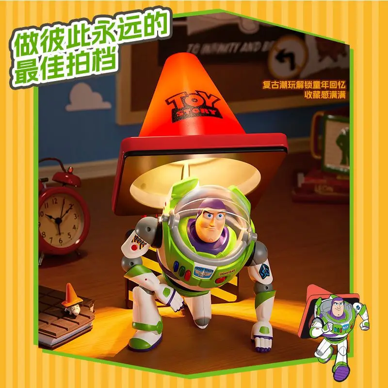 Original Disney Buzz Lightyear Roadblock Light Toy Story Series Lighting 5h Long Endurance Ornaments Collection Birthday gifts