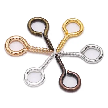 200 szt. DIY komponenty do biżuterii małe małe szpilki do oczu haczyki oczka śruba