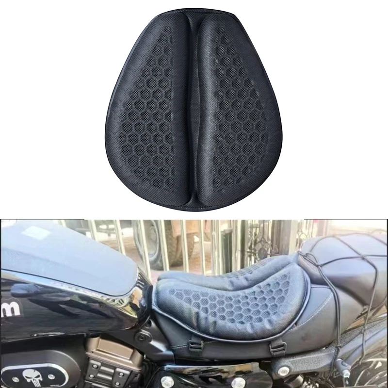 

Motorcycle Seat Cushion Anti-Slip Motorcycle Inflatable 3D Blow Air Cushion Pressure Relief Ride Seat Pad Motorcycle Accessories
