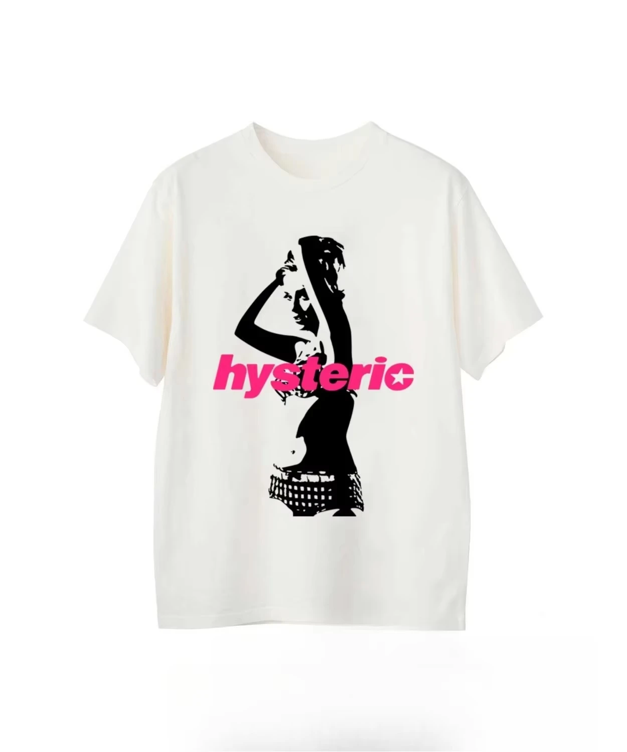 Vintage 90s Japanese Retro Pin Up Girl Silhouette Cyber Y2K Aesthetic Graphic Tee Cotton Mens Womens T-Shirt Summer Streetwear