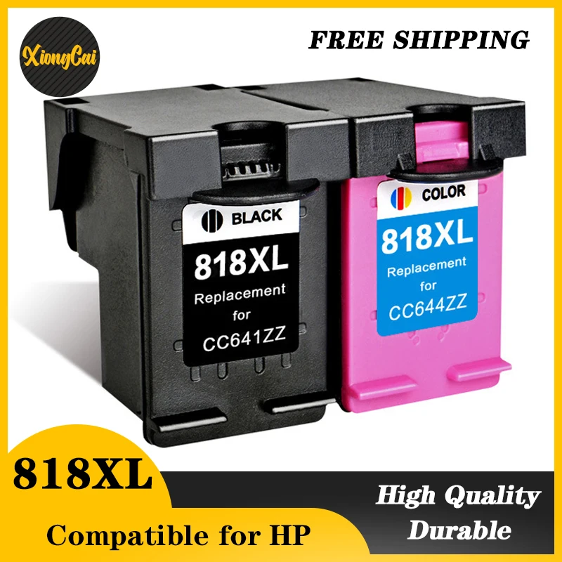 high Capacity 818xl Compatible ink Cartridges for HP 818 Deskjet D2500 F2418 D1600 D1668 D2600 D2668 F4200 F4238 printer