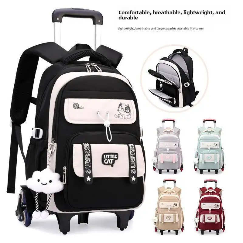 Middle high school student backpack Schoolbag for girls large-capacity waterproof bookbag college student backpack for laptop