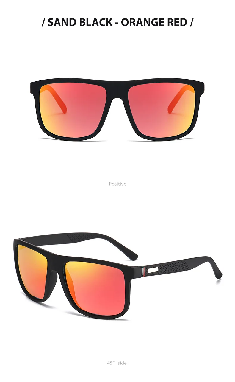 Mode Vintage Platz Polarisierte Sonnenbrille Männer Frauen Luxus Marke Designer männer Sonnenbrille Fahren Angeln UV400 Brillen Mann – Detail 10