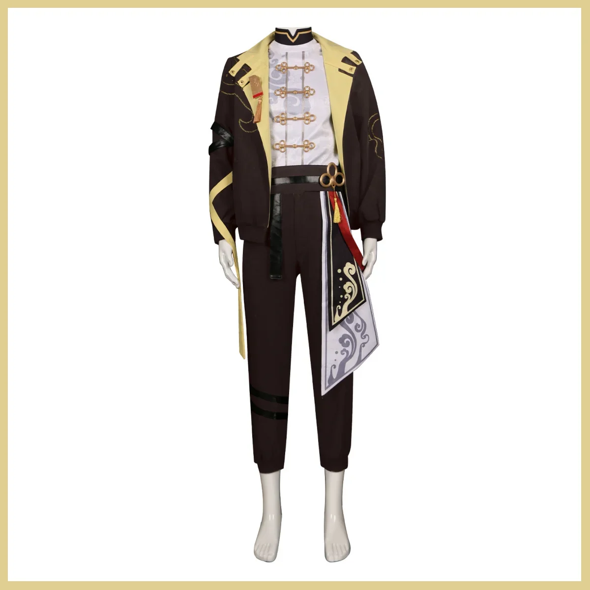 Anime Game Honkai: Star Rail Caelus Cosplay Costume Chinese New Year Uniform Coat Shirt Wig Adult Man Traditional Festival Suit