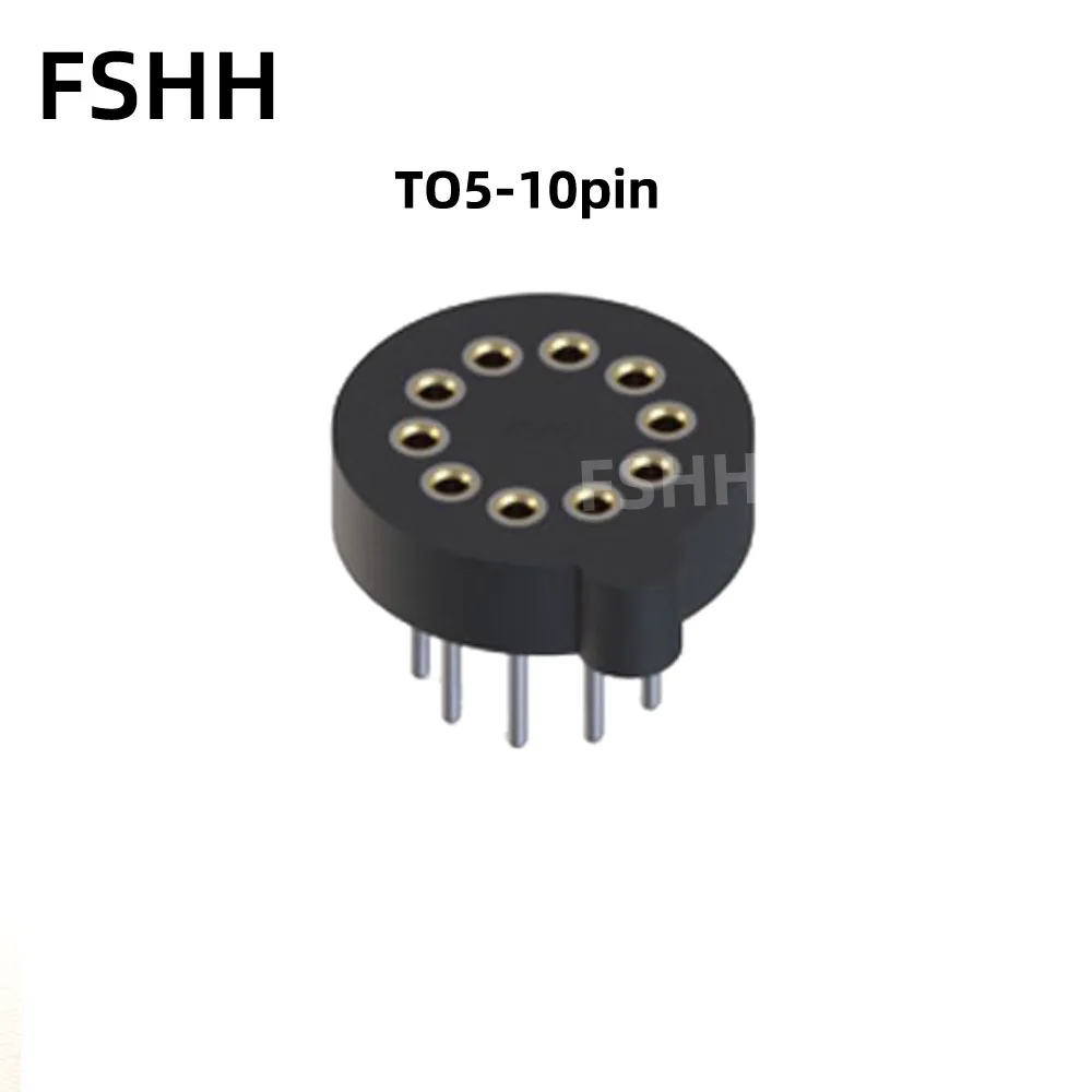 TO5 الشيخوخة اختبار المقبس TO5-3pin 4pin 8pin 10pin كريستال الصمام الثلاثي اختبار المقبس الشيخوخة المقبس