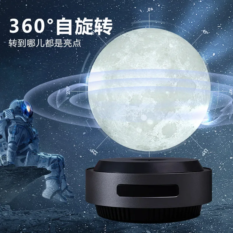 Magnetic levitation color-changing moon light, wireless sensor light, purifier air globe system