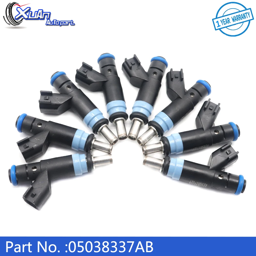 

XUAN Fuel Injectors Nozzle 05038337AB For Chrysler 300 Jeep Grand Cherokee Dodge Charger 6.4L V8 2012-2014 5038337AB RL038337AB