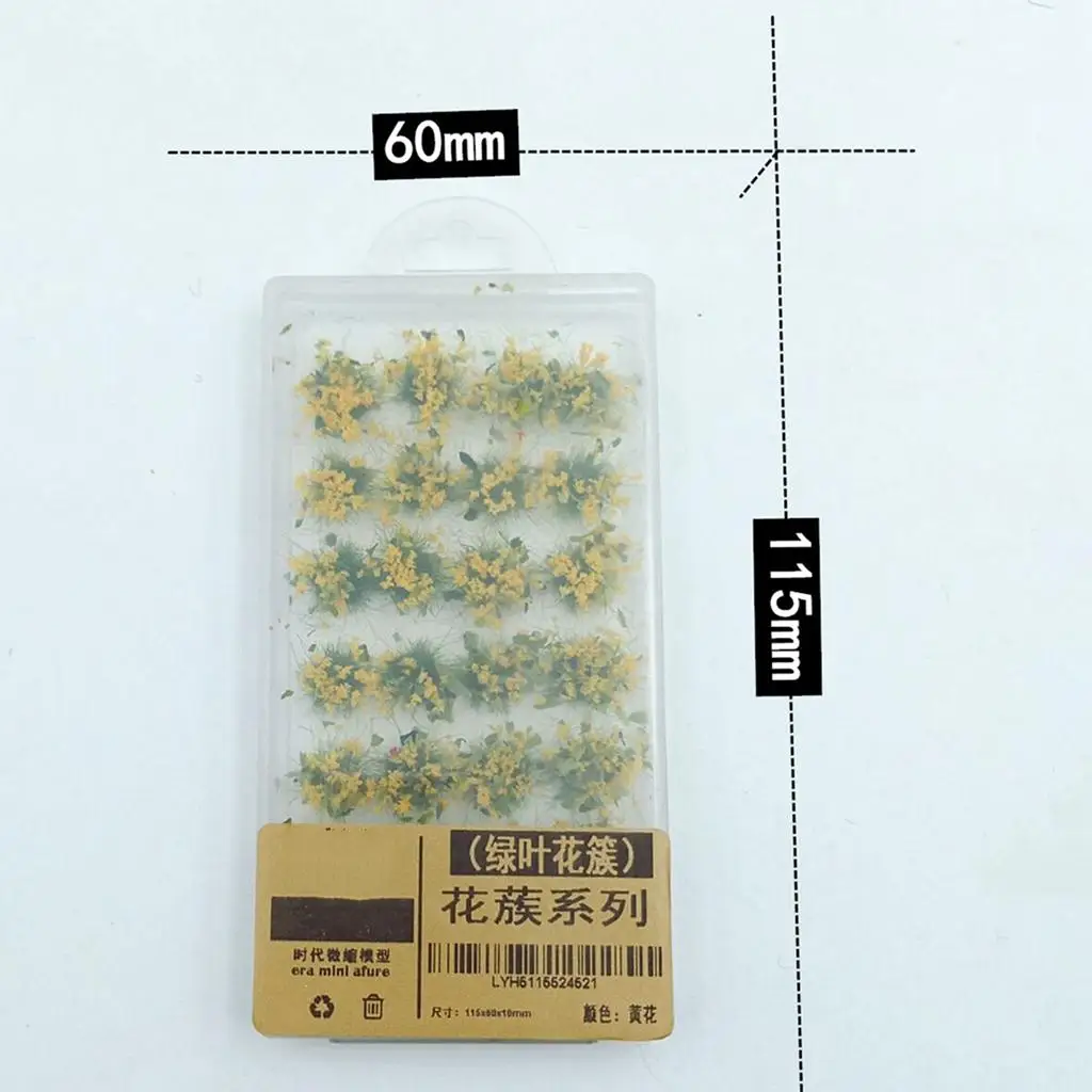 ชุดอุปกรณ์ตกแต่งรถไฟ HO โต๊ะทราย ใบไม้เรซิ่น ชุดประกอบขนาดเล็กสำหรับโมเดลรถไฟไดโอรามา