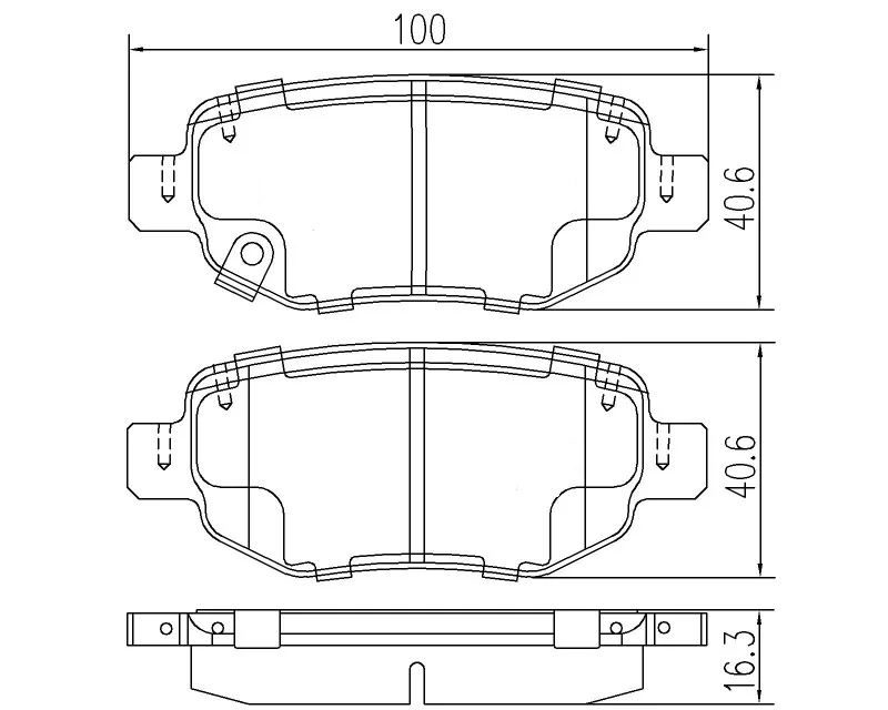 1set Front / Rear Brake pads kit auto car PAD KIT-FR DISC BRAKE for Chinese GEELY Emgrand GS auto car motor parts