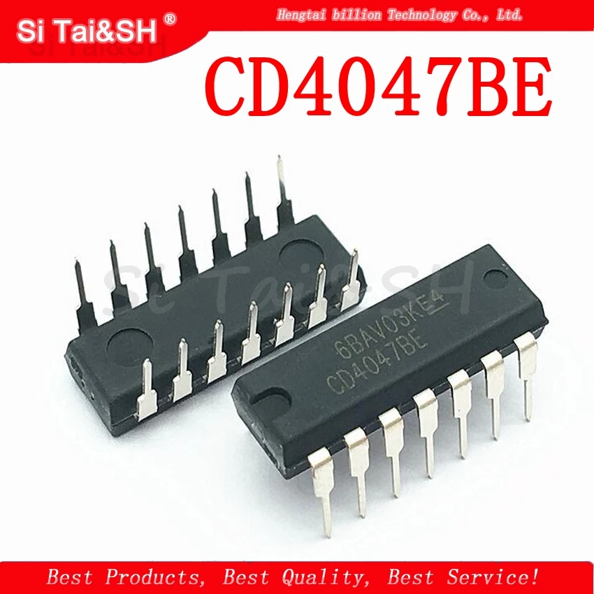 10PCS CD4047BE DIP14 CD4047 DIP new and  original IC Logic-multi-frequency oscillator