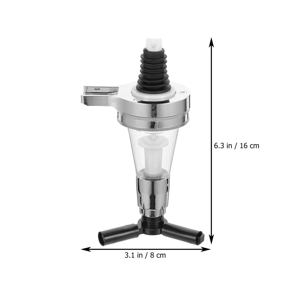 

Dispenser Pump Head Bottle Beverage Holder with Spout Mounted Portable Stainless Steel Liquid Party Cocktail