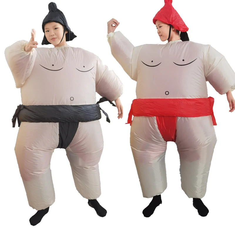 Sumo Wrestler Costume Inflatable Suit Blow Up Outfit Cosplay Party Dress for Kid and Adult Halloween Purim Carnival Party