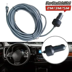 For Starlink Mini Power Cable Car Charger Adapter 12V-24V DC Power Cord 2M/3M/5M DC Power Cable For STARLINK Mini