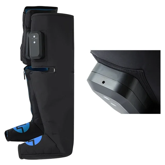 2021 new athlete equipment 4 rooms portable 9000mAh lithium battery rechargeable air compression recovery leg massage boots