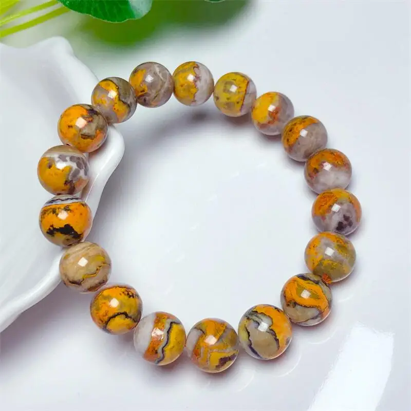 

Natural Bumblebee Quartz Bracelet Fashion Crystal Quartz Gemstone Jewelry Reiki Healing Gift For Women 1pcs 10/12MM