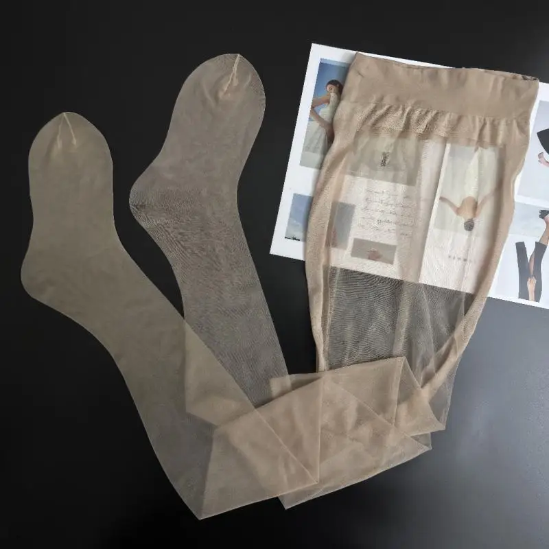 35-52KG 3PCS  Women  Line Crotch Super transparent Stockings Ultra thin Transparent Matte Seamless Pantyhose Skin Color Silk