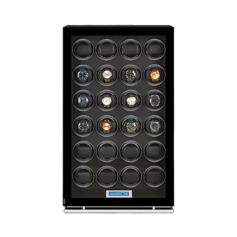 Quiet Durable Luxury High Quality Automatic Watch Winder Box 24 Slots Safe Motor Watch Cases Rectangular Cabinet