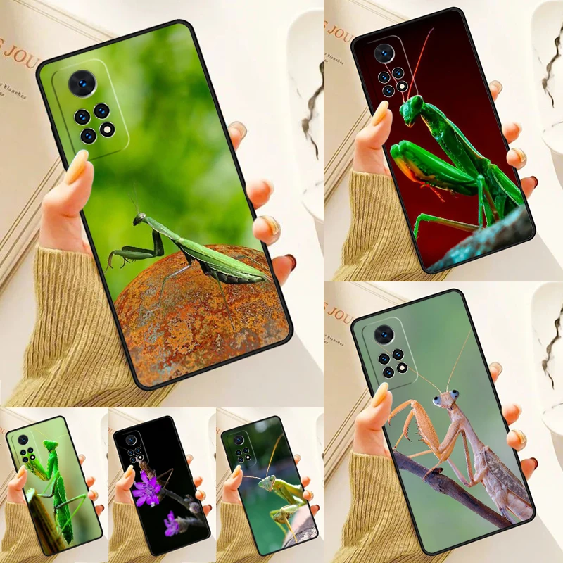 Preying Mantis Insect Animal Case For Samsung Galaxy S24 Plus S23 S20 S21FE Lite S22 Ultra Note 20 S8 S9 S10 Phone Coque