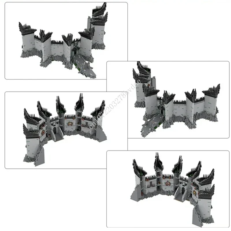 MOC-84124 autorizado, 14045 Uds. + serie de películas de partículas pequeñas, Kit de Minas Morgul, juguete de montaje para niños, regalos de Navidad para niños de edades