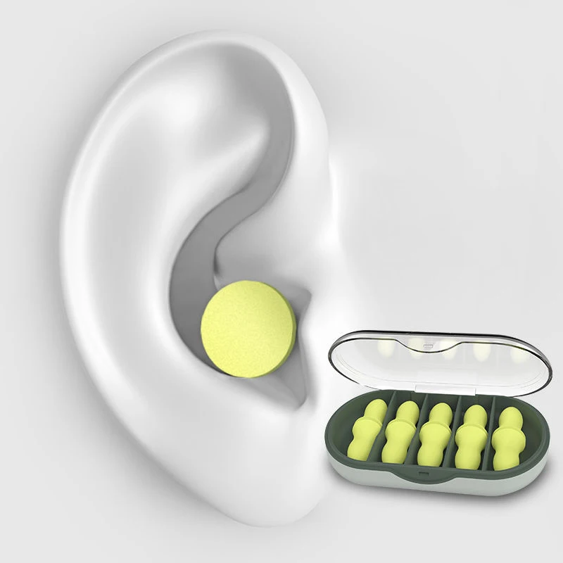 

Soundproofing Noise-cancelling Earplugs Work Sleep Noise-proof Sponge Sports Noise-cancelling Sleep Memory Foam Mute Portable