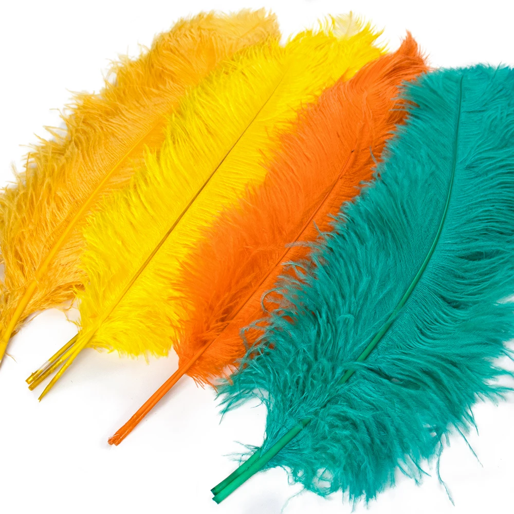 Wholesale Ostrich feathers Big Pole 50-70cm Long Feather Wedding Party Table Centrepieces Carnival Ostrich Plumas 10pcs/lot