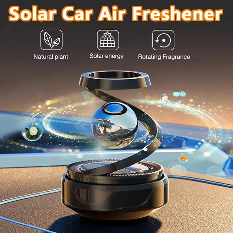

Солнечный автомобильный освежитель воздуха, автоматическое вращение, аромат приборной панели, автомобильный парфюм, дезодорант, масляный диффузор, аксессуары для интерьера автомобиля