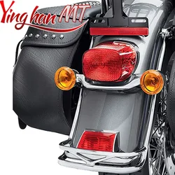 For Harley Heritage Softail Classic 2000-2017 Chrome Rear Fender Rail Bumper Trim Bracket
