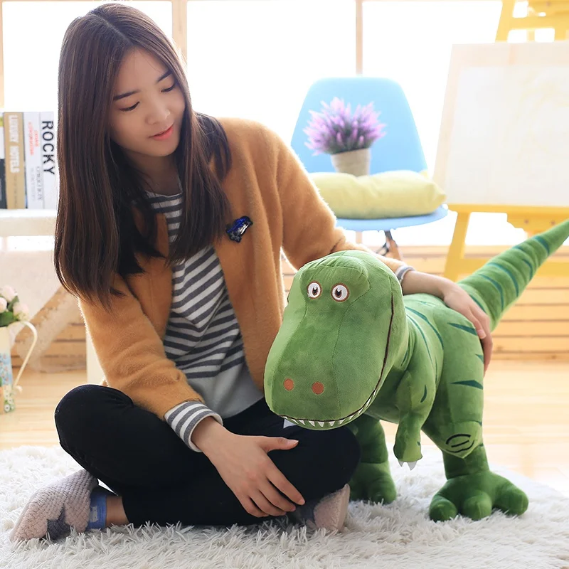 Simulation Soft Tyrannosaurus Rex Doll Plush Toys High Quality PP Cotton Dinosaur Stuffed Animals Birthday Halloween Gift for Gi