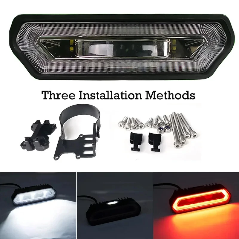 Three Colors UTV Brake Stop Lamp Car ATV Red Brake Tail Light Chase For Can Am Maverick X3 Commander For Polaris RZR 1000 800
