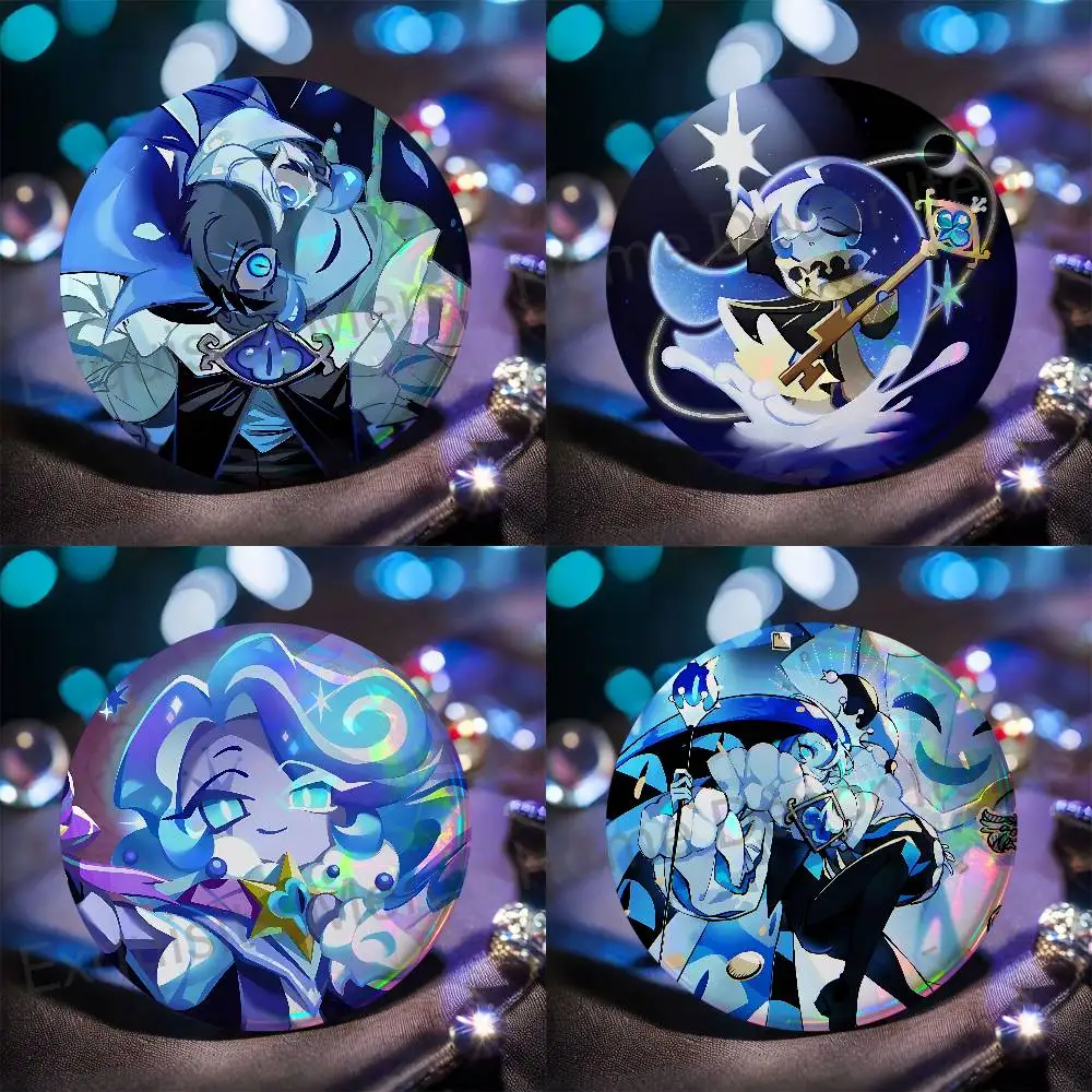 K-Kingdom Shadow milk Cookie Button Pin Daily Stylish Ornament Badge Exquisite Round Brooches Backpack Accessorie