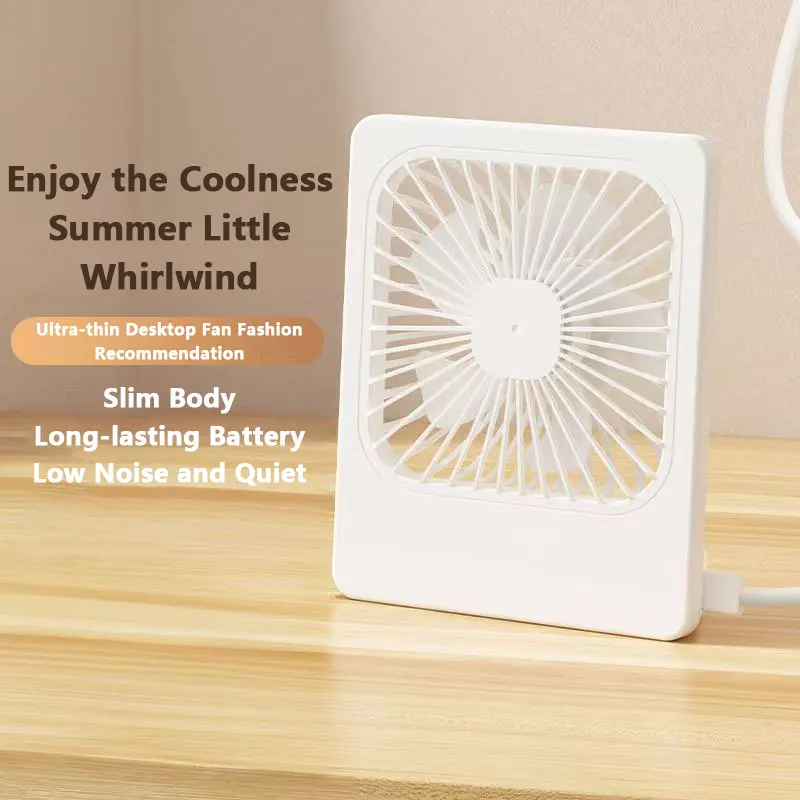 2026 New Desktop Fan Portable Mini USB Plug in Fan High Speed Ultra Quiet Cooling Fan for Students Dormitory Summer Home Office