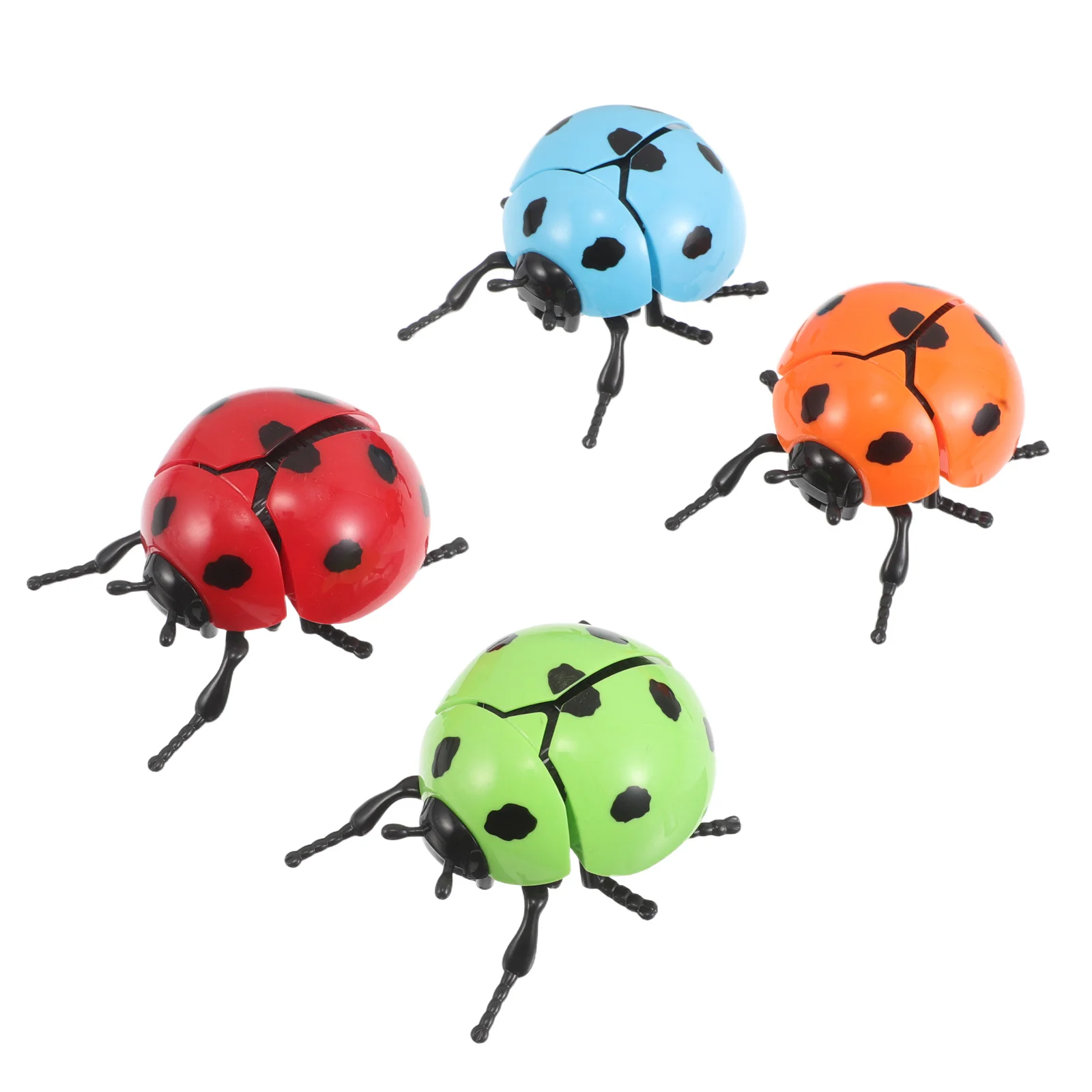 แมลงเต่าทองไขลาน 4 ชิ้น สำหรับเด็ก ของเล่นแมลงคลาน ของชำร่วยงานปาร์ตี้ ของตกแต่งธีมสัตว์ แมลงจำลอง ของเล่นสร้างสรรค์