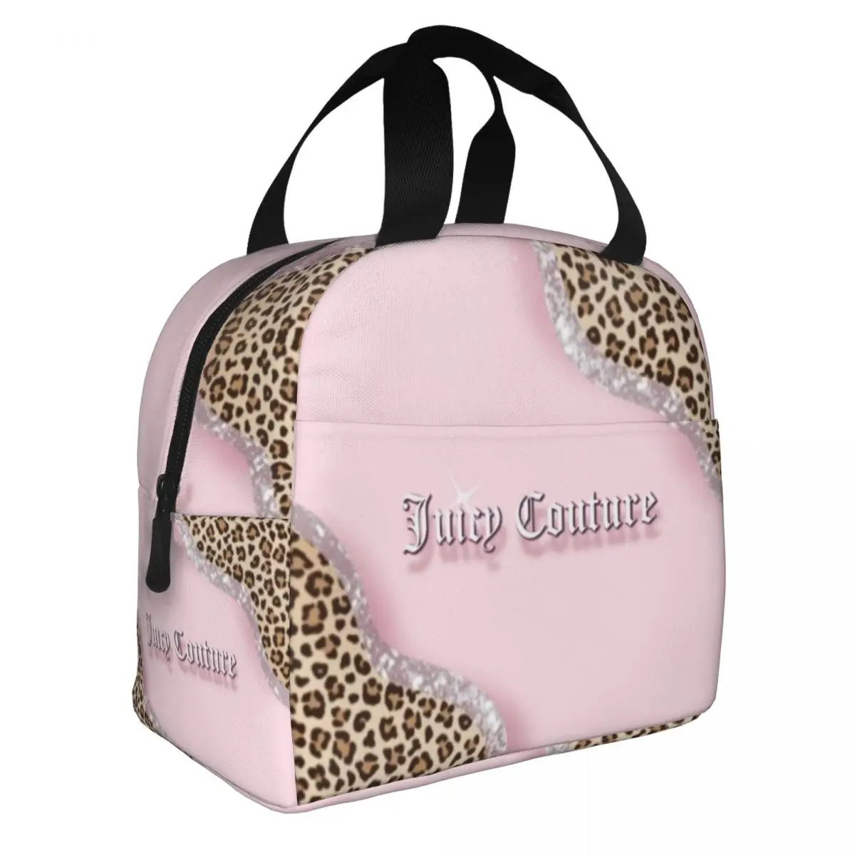 Juicy-Couture Lunch Bag for School Waterproof Picnic Thermal Cooler Insulated Lunch Box Women Kids Tote Bags