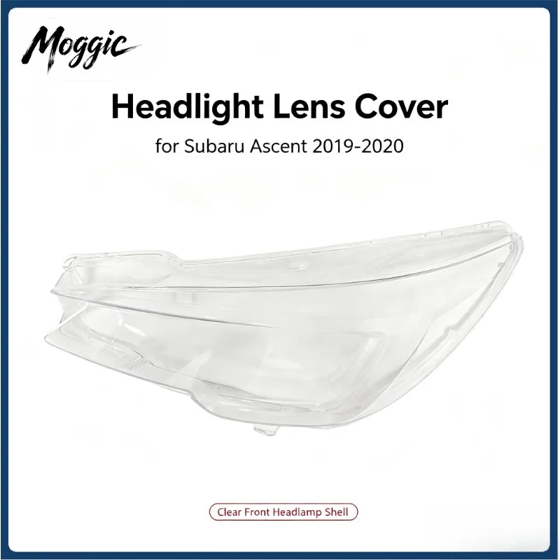 Moggic Headlight Lens Cover For Subaru Ascent 2019-2020 Clear Front Headlamp Anti-yellow Replacement Shell
