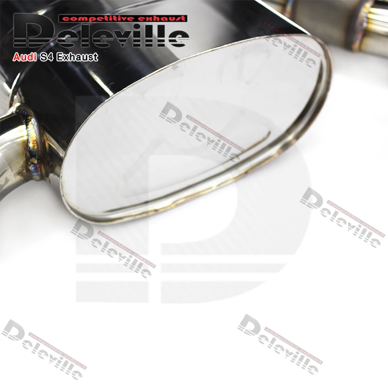 Audi S4 2013-2021 Valvetronic 배기 머플러 배기 시스템 용 304 스테인레스 스틸 배기 파이프