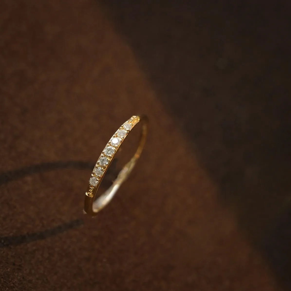 925 Sterling Silver Plating 18K Gold Inlaid Exquisite Zircon Ring for Women Fashion Temperament Party Wedding Jewelry Accessorie