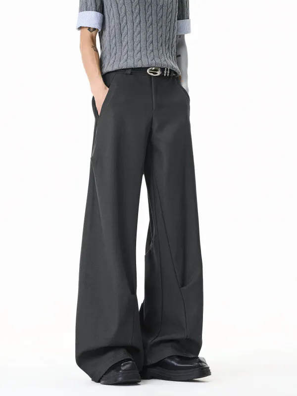 

Мужские повседневные брюки TANGZ Studio в американском стиле, деконструированные, с элементами пэчворка, свободного кроя, с эффектом драпировки, премиум-класса, для повседневной носки