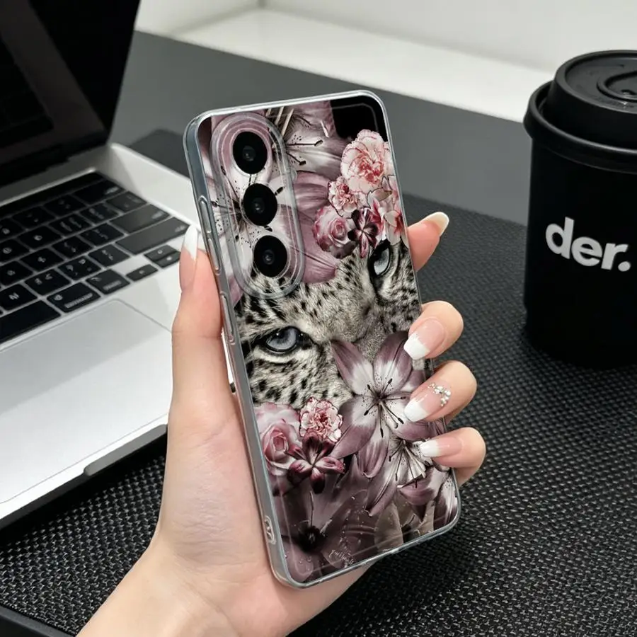 Phone Cover Case for Samsung Galaxy A33 A52 A14 A16 A52 A31 A34 A35 A54 A15 A25 A51 A55 A23 A26 A24 A36 A27 A56 A50 Leopard Face