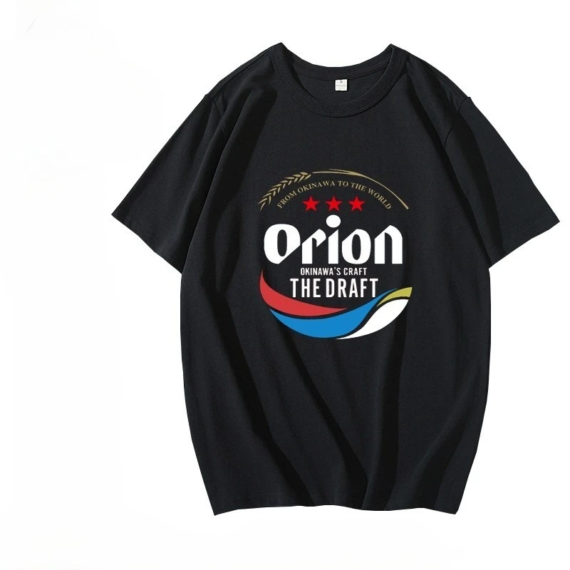 Camiseta de manga corta Orion para hombre, camiseta con diseño de cerveza de Okinawa, ropa 100% algodón, unisex, novedad de verano 2026