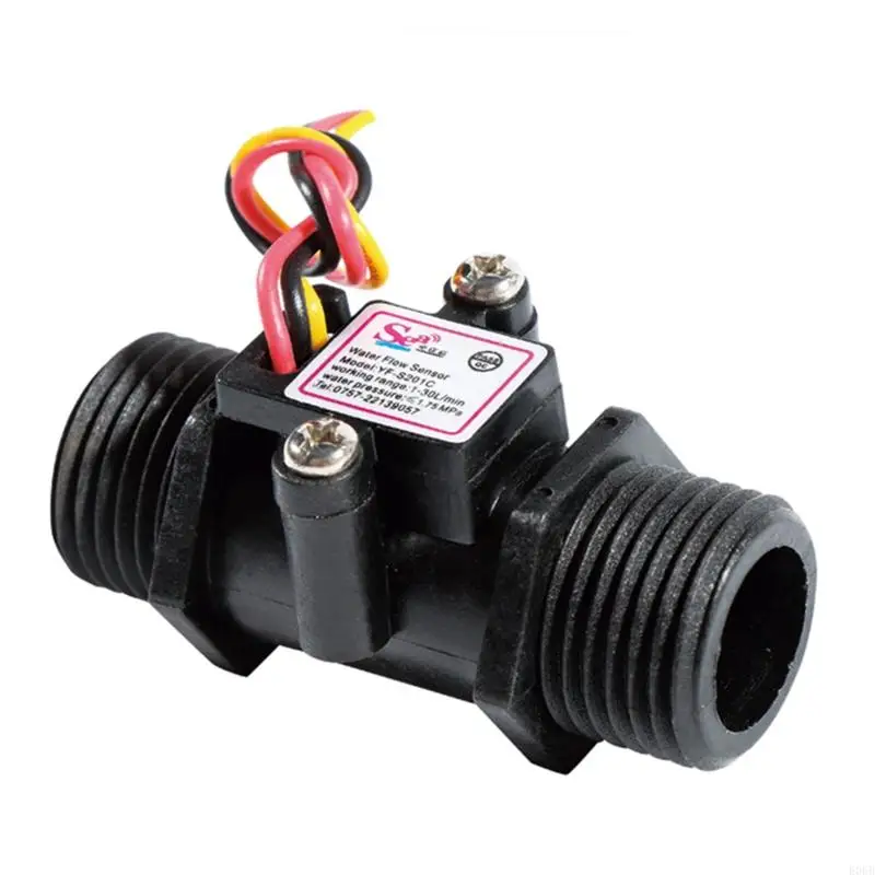 E06B flujo agua Efecto sala Flujo flujo Fluidímetro Contador fluido G1/2 "DC3.5-24V para medidor