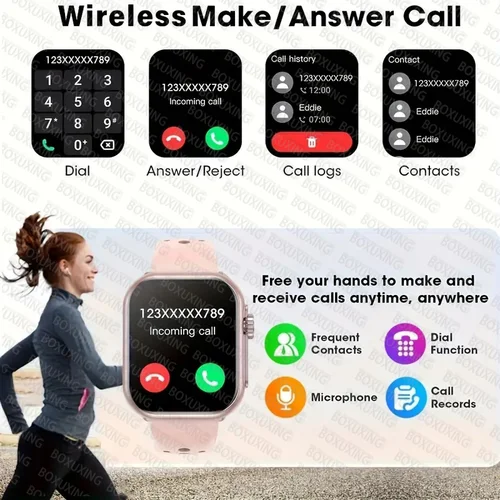 Imagen 2 del producto Reloj Ultra K62 hombres mujeres 1000mAh AMOLED 100 + ritmo cardíaco deportivo HD Bluetooth llamada GPS pista impermeable reloj inteligente para iOS Android