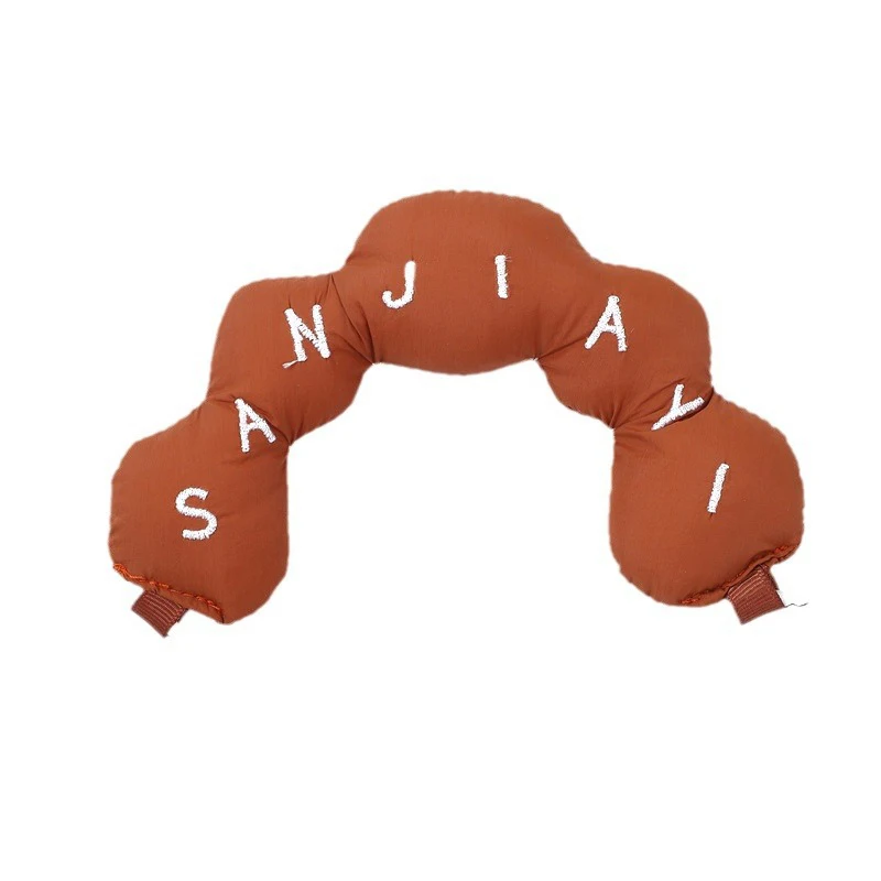 컬러풀 풀 단추 케이스 숄더 스트랩, 미니멀리스트 자수 레터 충전 코튼 손목 스트랩, 패션