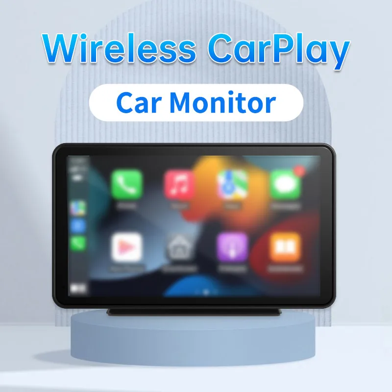 

Universal 7-inch car monitor 2.5D touch screen wireless Carplay Android auto mirror Bluetooth music can be plugged into TF