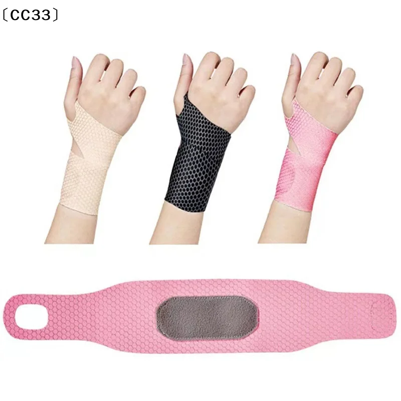 

Adjustable Wristbands Safety Wrist Support Bracer Gym Sports Wristband Carpal Protector Breathable Injury Wrap Band Strap〔CC33〕